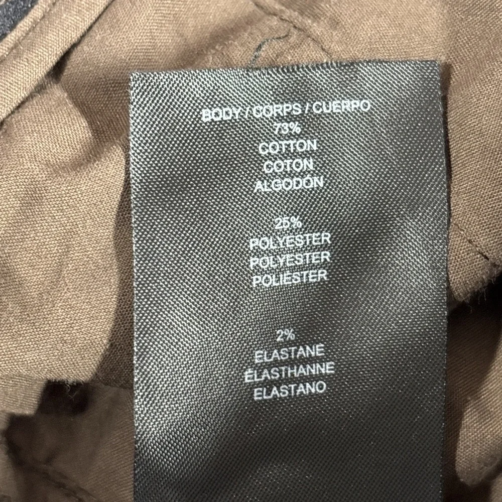 Hurley Chino Pants Mens 30x30 Brown Dri-FIT Straight Leg Zipper‎ Pocket